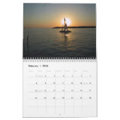 最もロマンチックな夕日 カレンダー (2月 2026)