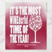 最もワインのダーフルな時間,休日 ワインラベル (シングルラベル)