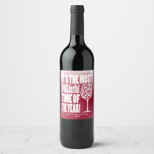 最もワインのダーフルな時間,休日 ワインラベル (正面)