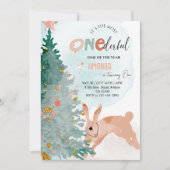 最もワンダフルなとき – クリスマス1歳の誕生日 招待状 (正面)