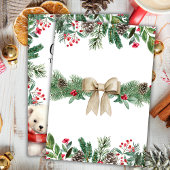 最もワンダフルなクマのクリスマス　1歳の誕生日 招待状