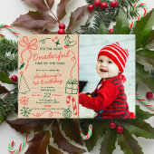 最もワンダフルな1歳の誕生日 招待状