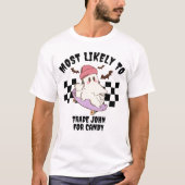 最も一致するカスタム幽霊 Tシャツ (正面)