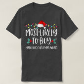 最も一致する買クリスマスの家族のパジ Tシャツ (デザイン正面)