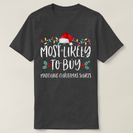 最も一致する買クリスマスの家族のパジ Tシャツ (デザイン正面)