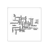 最も一般的な要素ワードクラウド化学 ラバースタンプ (インプリント)