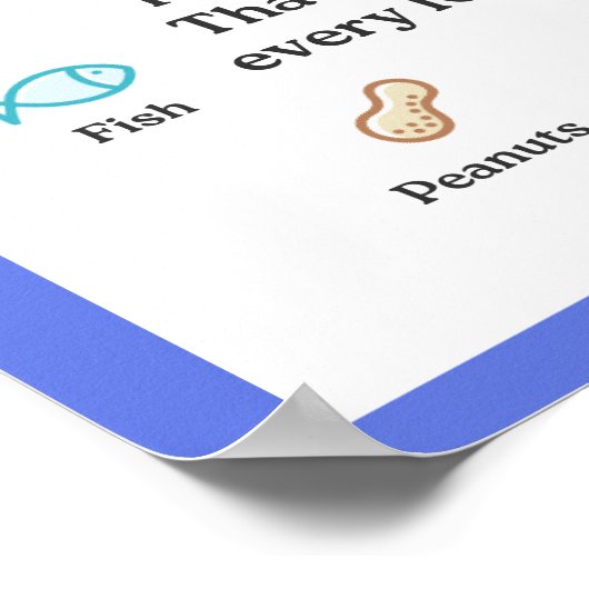 最も一般的な10のアレルギー ポスター (角)