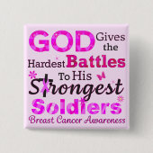 最も与え厳しい戦いの神 缶バッジ (正面)