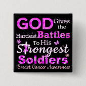 最も与え厳しい戦いの神 缶バッジ (正面)