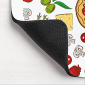 最も人気がある多くの食べ物と食べ物，リゾット， Piz マウスパッド (コーナー)