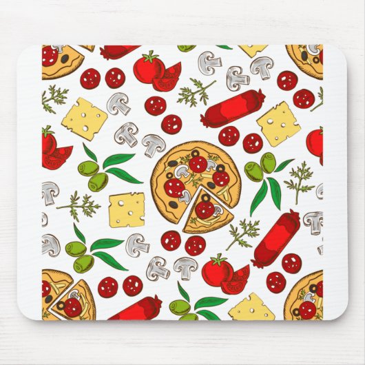 最も人気がある多くの食べ物と食べ物，リゾット， Piz マウスパッド (正面)