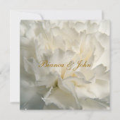 最も人気がある白エレガントい結婚式招待状 招待状 (正面)