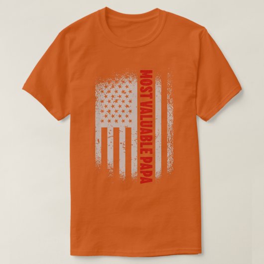 最も価値のあるパパパパの父の日(8) Tシャツ (デザイン正面)