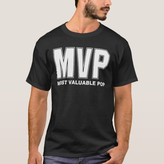 最も価値の高いポップ・アートのホワイト文字 Tシャツ (正面)