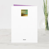 最も信じられない娘へのハッピーバースデー シーズンカード (裏面)