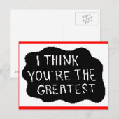 最も偉大な ポストカード (正面/裏面)