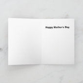 最も働きづめの母親のデイカード カード (内部)