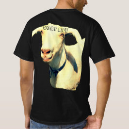最も優れたヤギのライフスタイル グラフィックバックプリントTシャツ Tシャツ