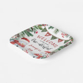 最も優れた |雪だるまクリスマス1回目の誕生日 ペーパープレート (傾斜あり)