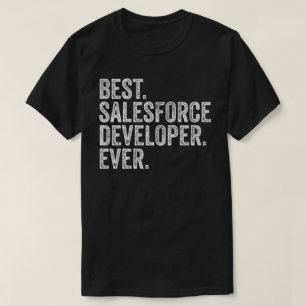 最も優れたSalesforce開発者 Tシャツ