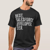 最も優れたSalesforce開発者 Tシャツ (正面)