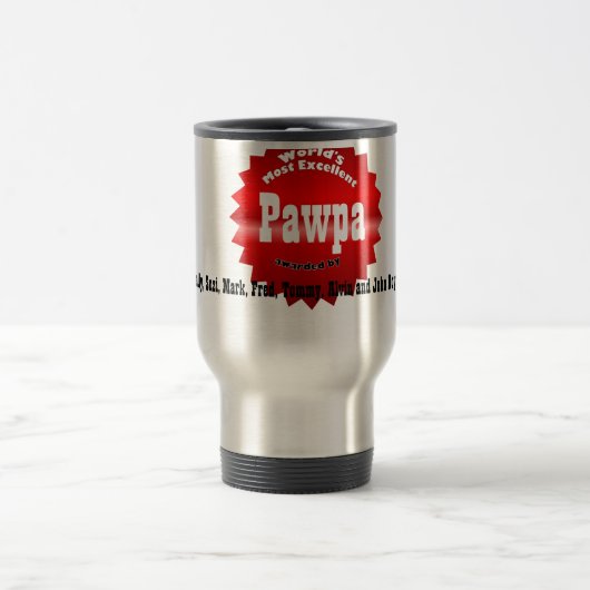 最も優秀な赤い世界….Pawpa トラベルマグ (中央)