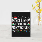 最も写真を撮りすぎる ファミリー クリスマス カード (黄色い花)