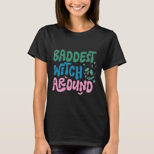 最も凶悪な魔女 ブラックハロウィン Tシャツ (正面)