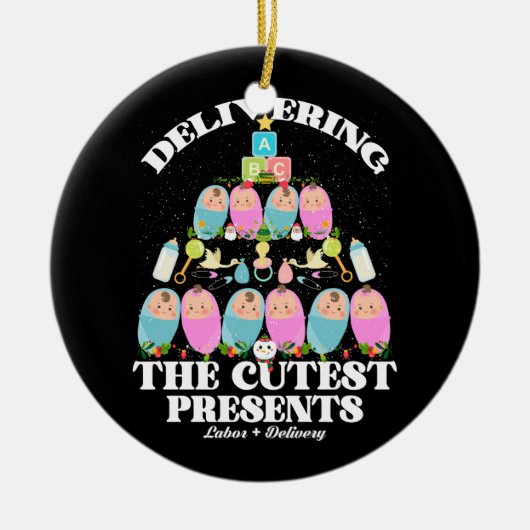 最も切磋琢磨するプレゼントの提供 セラミックオーナメント (正面)