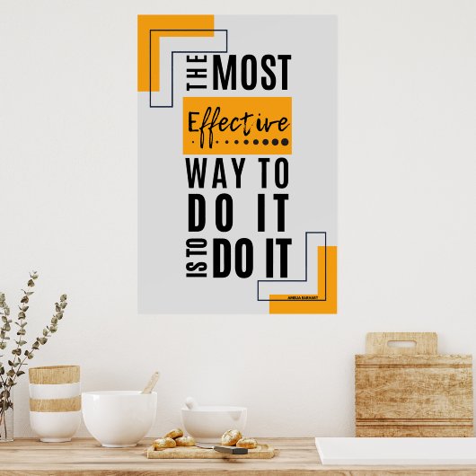 最も効果的な方法:大胆な行動 ポスター (キッチン)