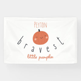 最も勇敢な小さなカボチャのバナー屋内標識 横断幕