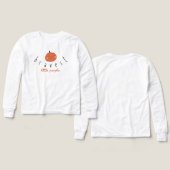 最も勇敢な小さなカボチャ ボーイズロングTシャツ (デザイン 正面&背面)