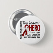最も勇敢な英雄私は多発性骨髄腫を知っていました 缶バッジ (正面&裏面)