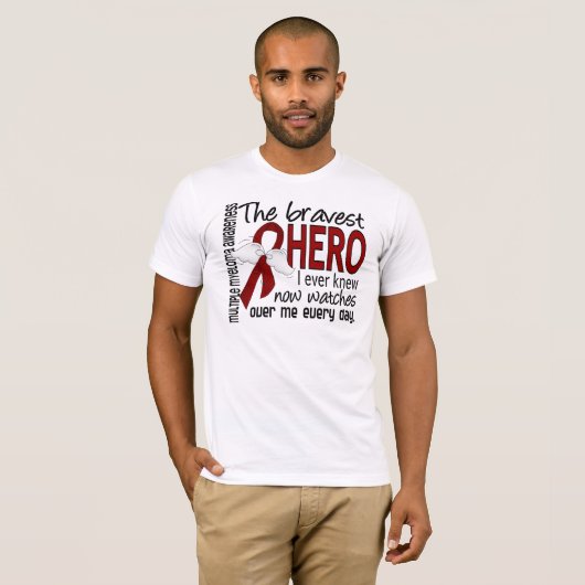 最も勇敢な英雄私は多発性骨髄腫を知っていました Tシャツ (正面フル)