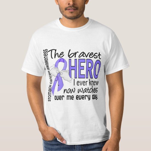 最も勇敢な英雄私は胃癌を知っていました Tシャツ (正面)