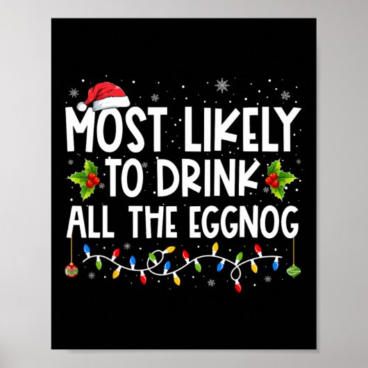 最も卵のクリスマスエッグを飲む可能性がある ポスター (正面)