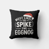 最も卵のクリスマスマッチングをスパイクする可能性が高い クッション (正面)