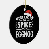 最も卵のクリスマスマッチングをスパイクする可能性が高い セラミックオーナメント (右)