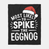 最も卵のクリスマスマッチングをスパイクする可能性が高い フリースブランケット (正面)