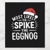 最も卵のクリスマスマッチングをスパイクする可能性が高い ワインラベル (シングルラベル)