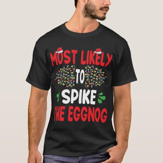 最も卵の家族のクリスをスパイクするおもしろい可能性が高い Tシャツ (正面)