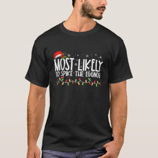 最も卵の家族のクリスをスパイクするおもしろい可能性が高い Tシャツ