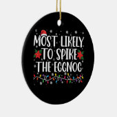最も卵の家族のクリスマスをスパイクする可能性が高い セラミックオーナメント (右)