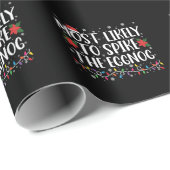 最も卵の家族のクリスマスをスパイクする可能性が高い ラッピングペーパー (ロールコーナー)