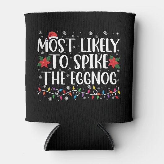 最も卵の家族のクリスマスをスパイクする可能性が高い 缶クーラー (正面)