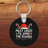 最も卵の家族のマッチングChをスパイクする可能性が高い キーホルダー (正面)