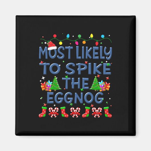 最も卵の家族Kにスパイクする可能性が高いクリスマス マグネット (正面)