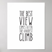最も厳し来い登る後の景色は ポスター (正面)