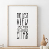 最も厳し来い登る後の景色は ポスター