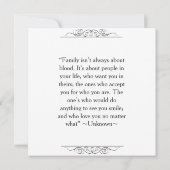 最も古いメンバーエレガントファミリー懇親会賞 招待状 (裏面)